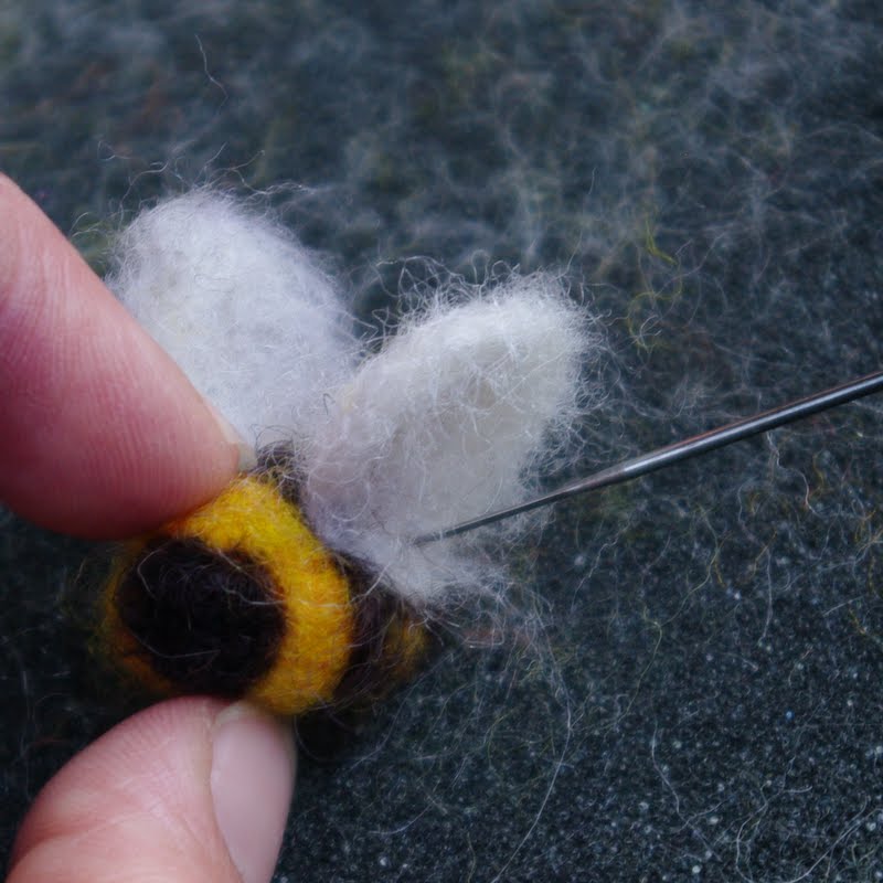 passengers on a little spaceship needle felted bees a great
