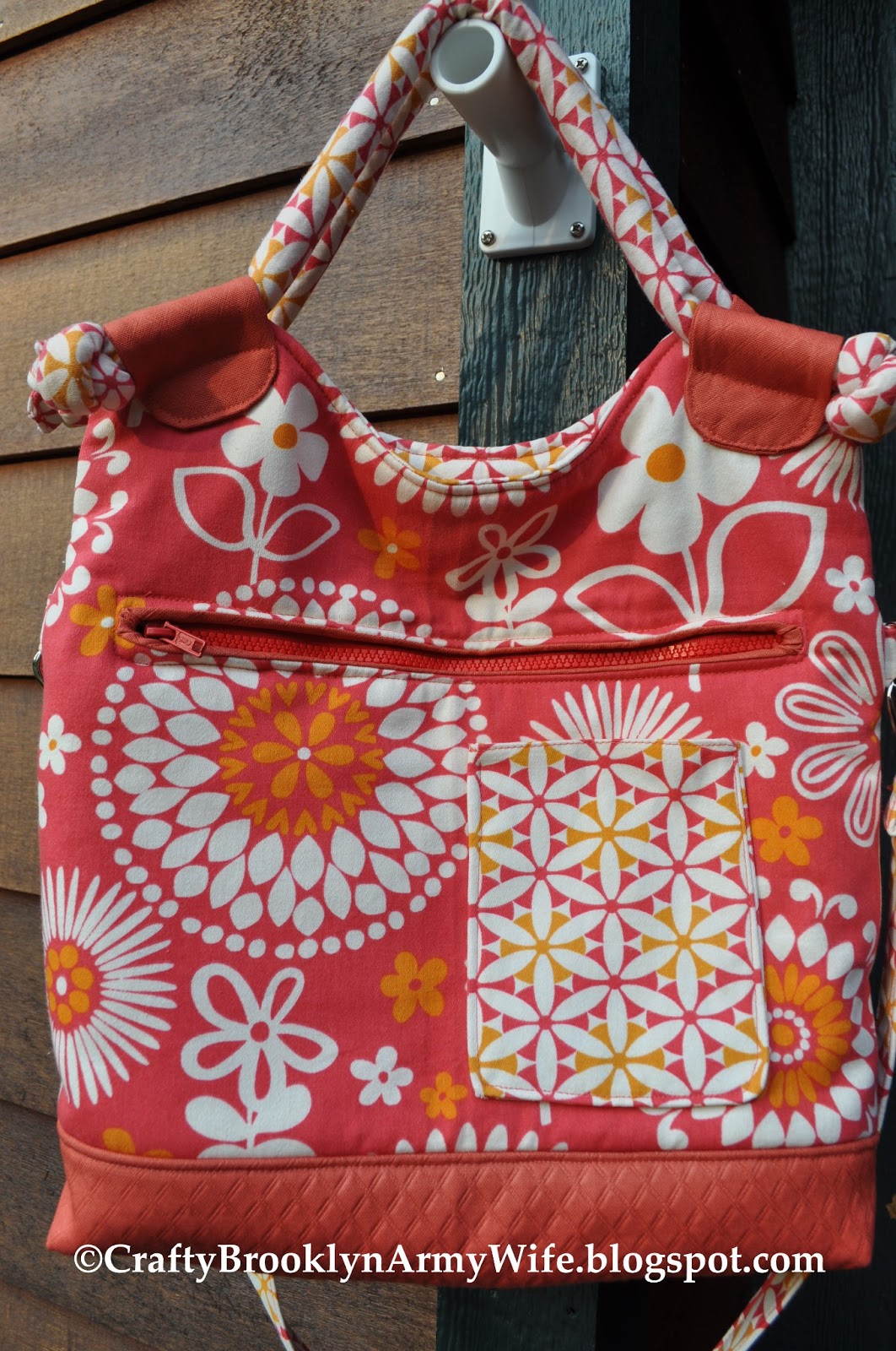 Crafty Brooklyn Army Wife: Test Pattern for Sew Sweetness' Lapin Noir Bag