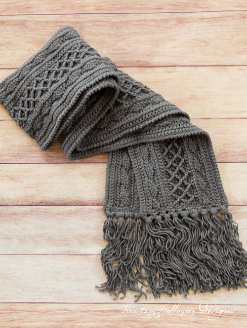 Snow Country Super Scarf... Free Unisex Crochet Pattern