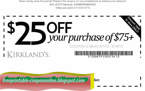 Printable Coupons 2018: Kirklands Coupons on Kirklands 20 Coupon id=37024