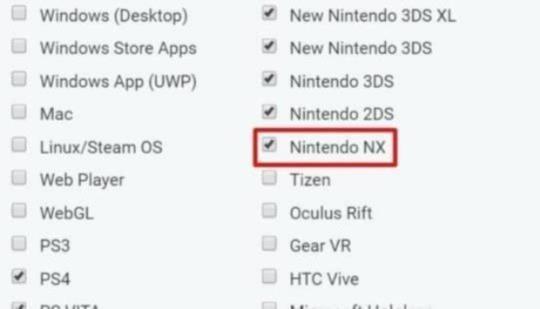 Nintendo NX aparece em pesquisa para a Unity Collaborate Beta