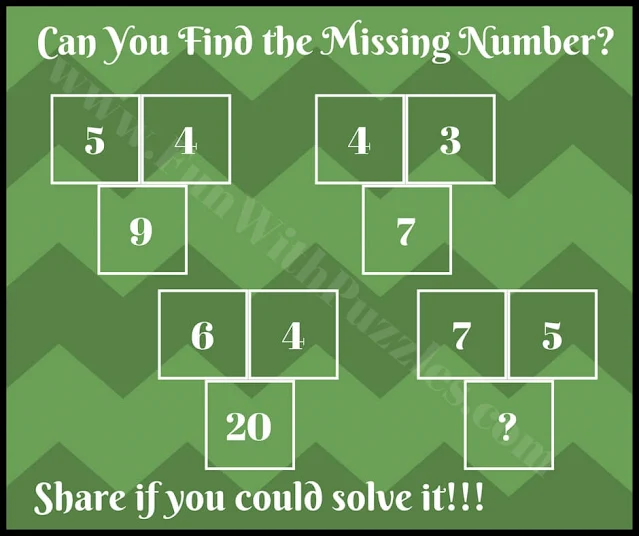 Fun Picture Math Brain Teaser for Students of Middle School