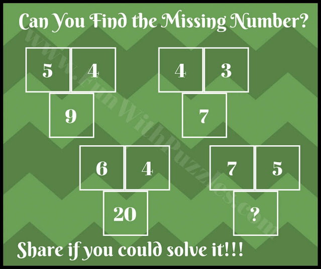 Fun Picture Math Brain Teaser for Students of Middle School