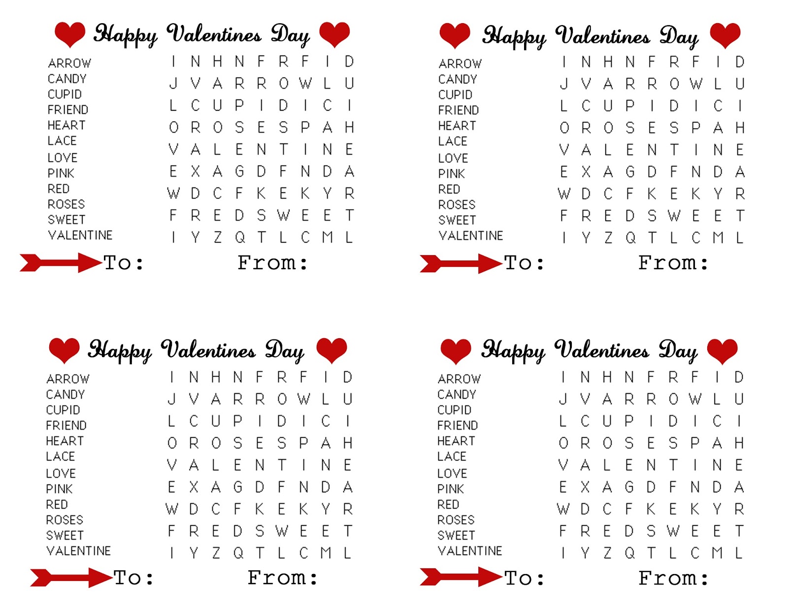 Download amazing mae: printable valentine word search