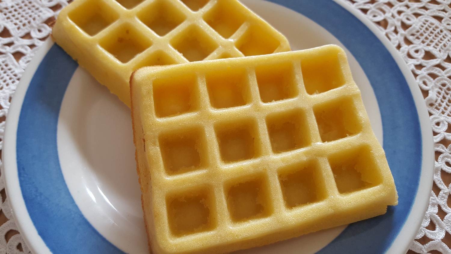 Oven baked cinnamon waffles Keeping it Real