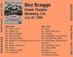 scaggs berkeley greek boz theatre plumdusty change some 1995