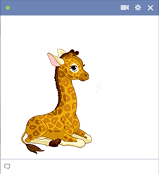Giraffe Sticker for Facebook
