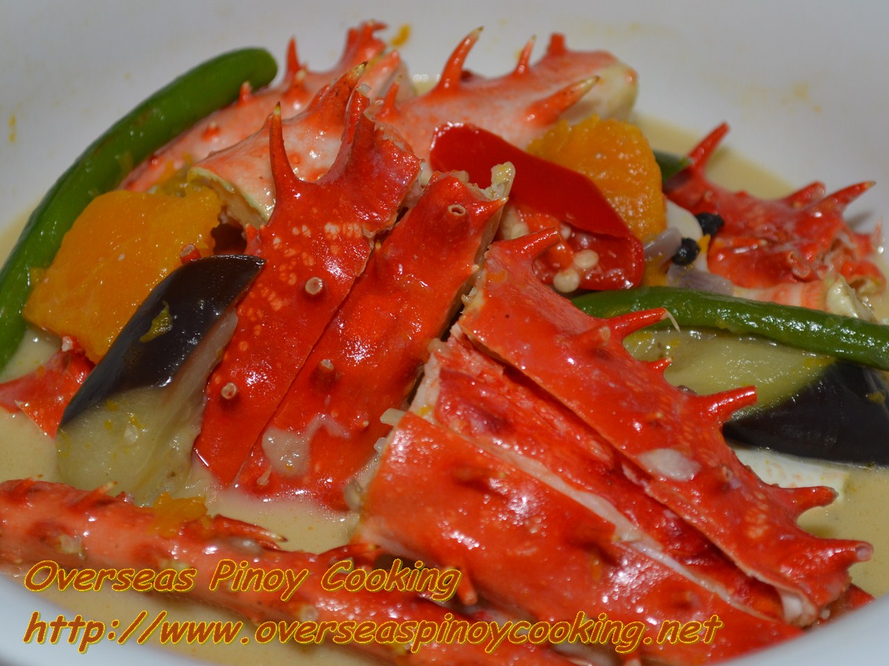 Ginataang King Crabs, King Crabs in Coconut Milk