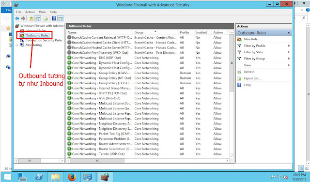 hướng dẫn mở port trên windows server