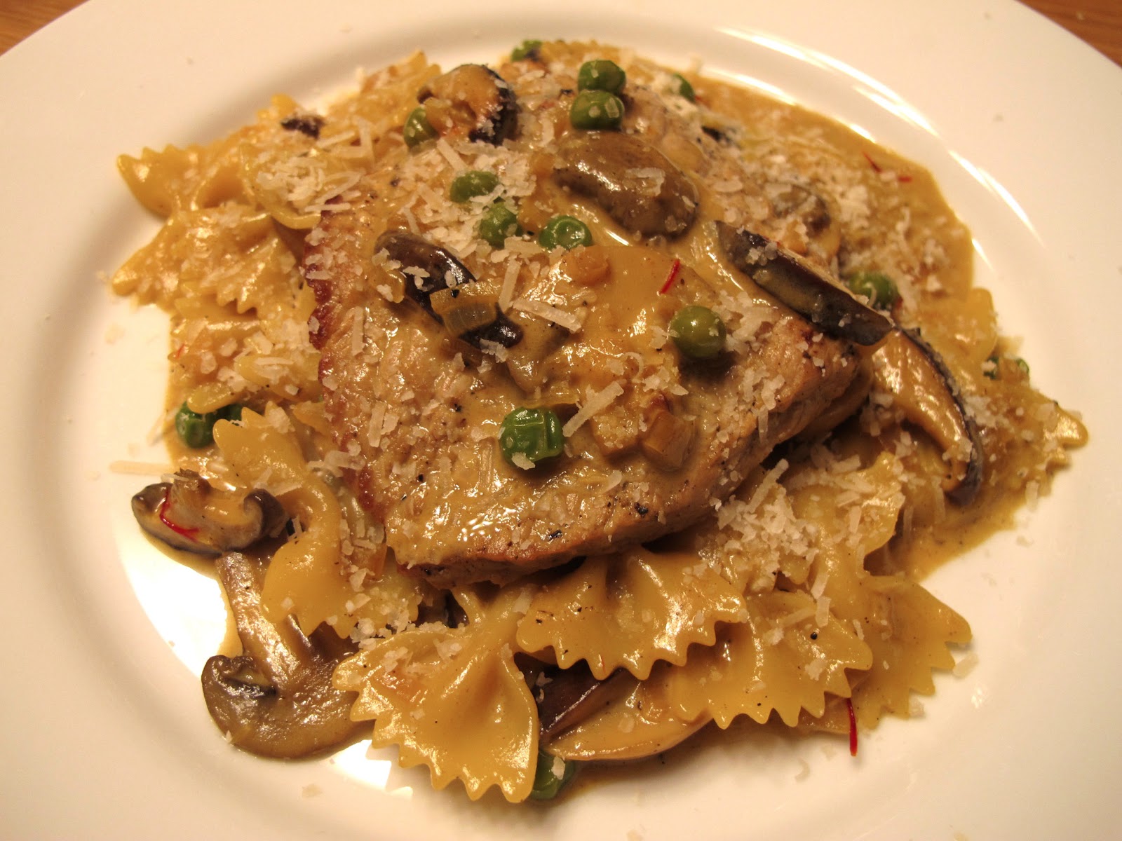 Escaping the Rat Race Veal Scaloppini with Saffron Cream Sauce