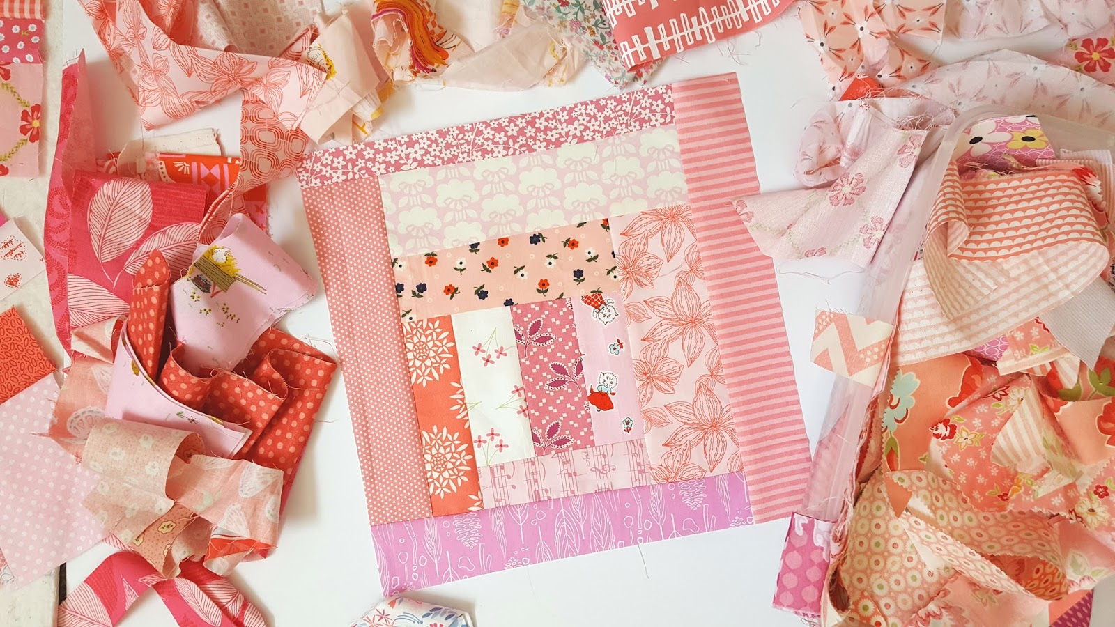 Simple Girl Simple Life Wonky Log Cabin Block Tutorial Down And