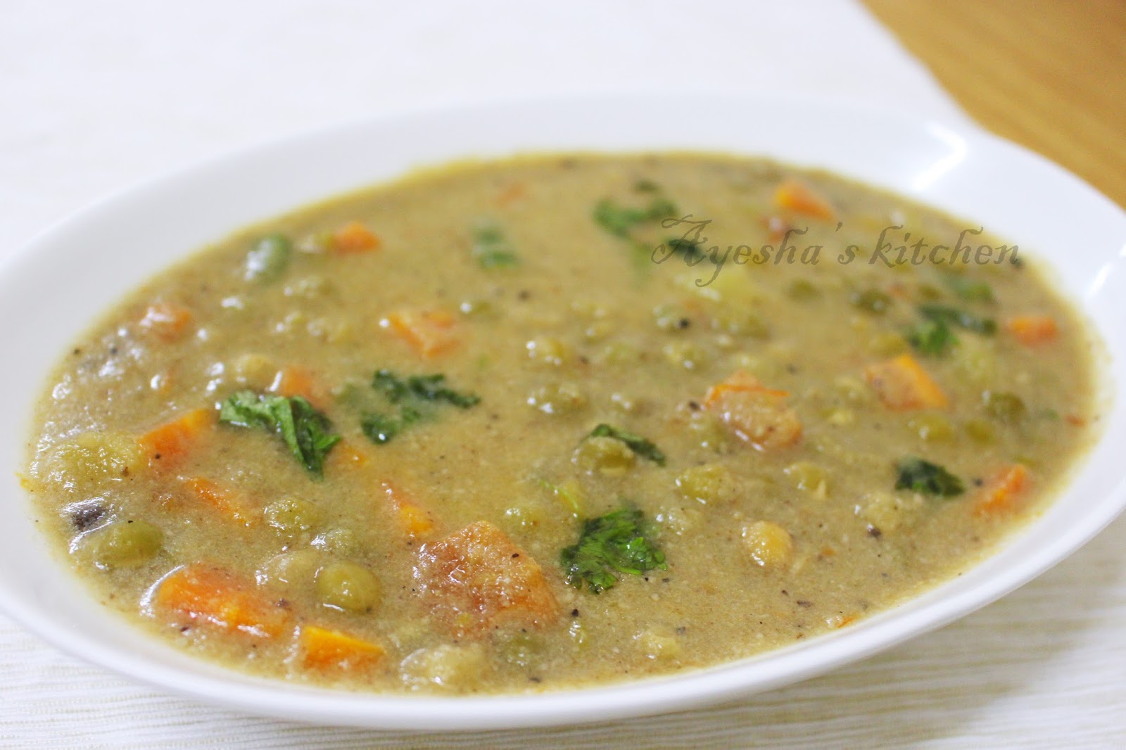 VEGETABLE KORMA RECIPE