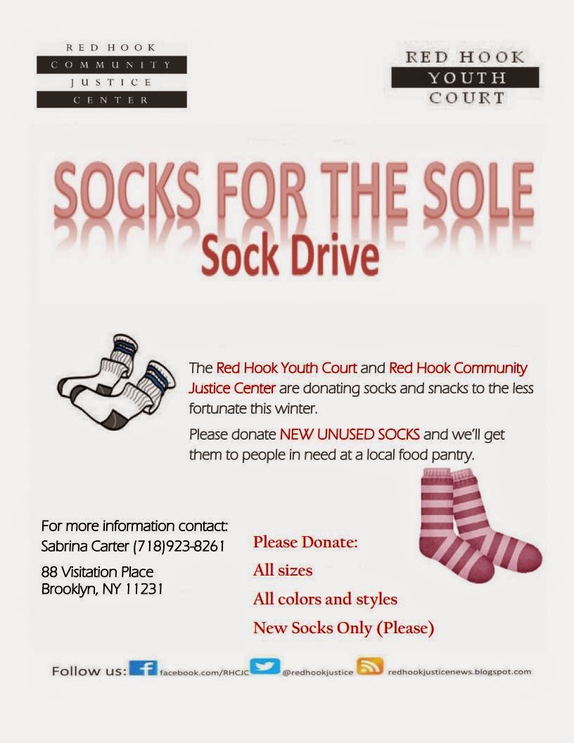 Red Hook Youth Court's Socks For the Sole Sock Drive