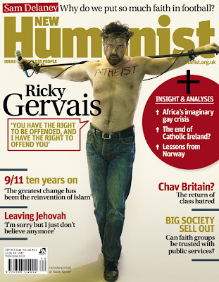 Ricky Gervais’ Blasphemous Magazine Cover