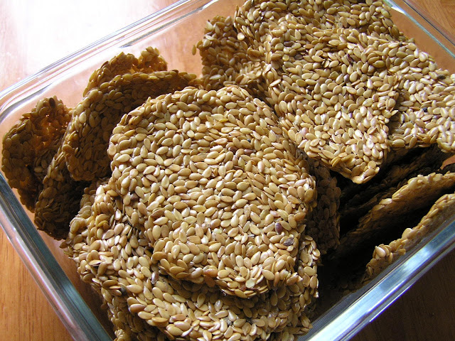 raw flax crackers