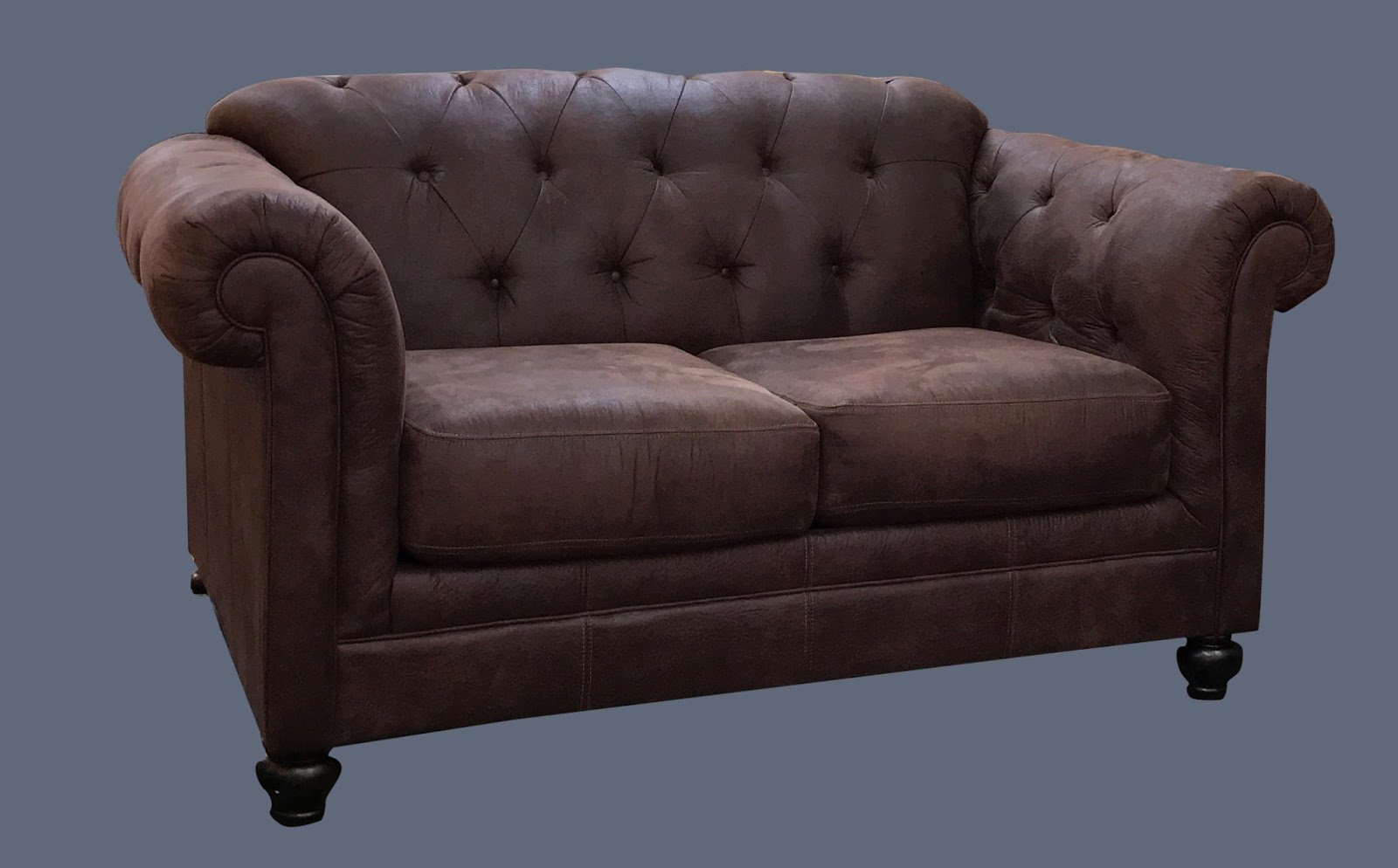 Uhuru Furniture & Collectibles Tufted Microfiber Distressed Leather