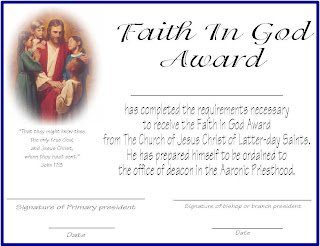 Primary@work: Faith in God Award