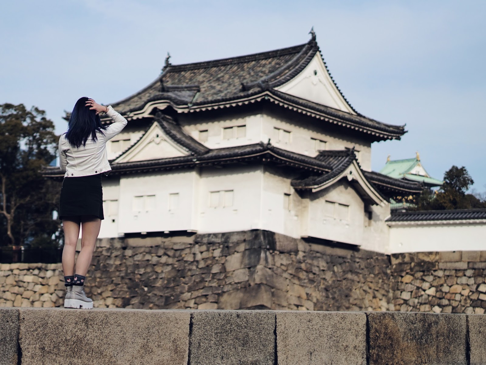 Osaka Castle Park and Tsuyunoten Shrine in Winter | Japan Solo Travel ...