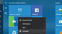 Rimuovere app preinstallate di Windows 10 e componenti di sistema