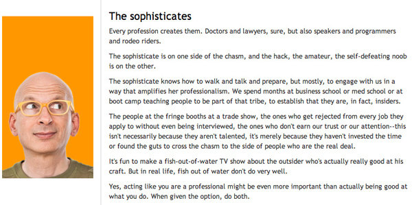 Seth Godin_The Sophisticates