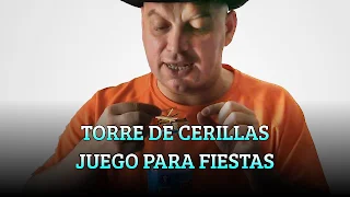 TORRE DE CERILLAS JUEGO PARA FIESTAS