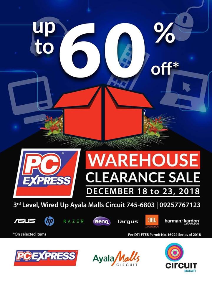 Manila Shopper PC Express Warehouse Clearance SALE Dec 2018