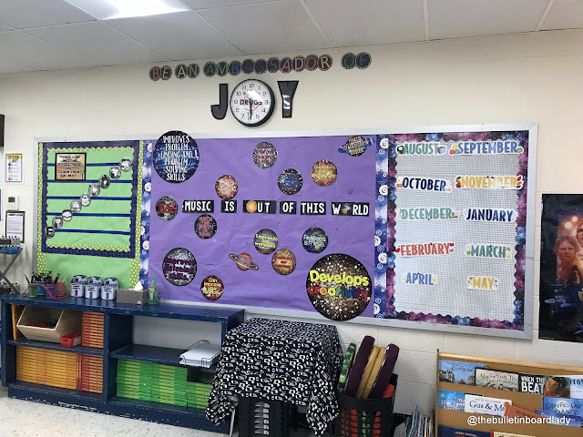 Star Wars classroom inspiration can be found in this blog post crammed with pictures.  Classroom organization, decorations and more are included. The force is strong in this music classroom.  Be inspired.