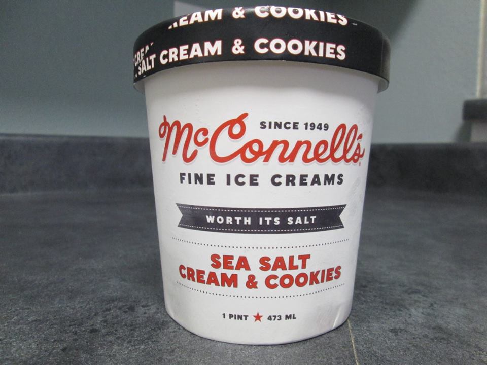 David's Ice Cream Reviews McConnell's Sea Salt Cream & Cookies
