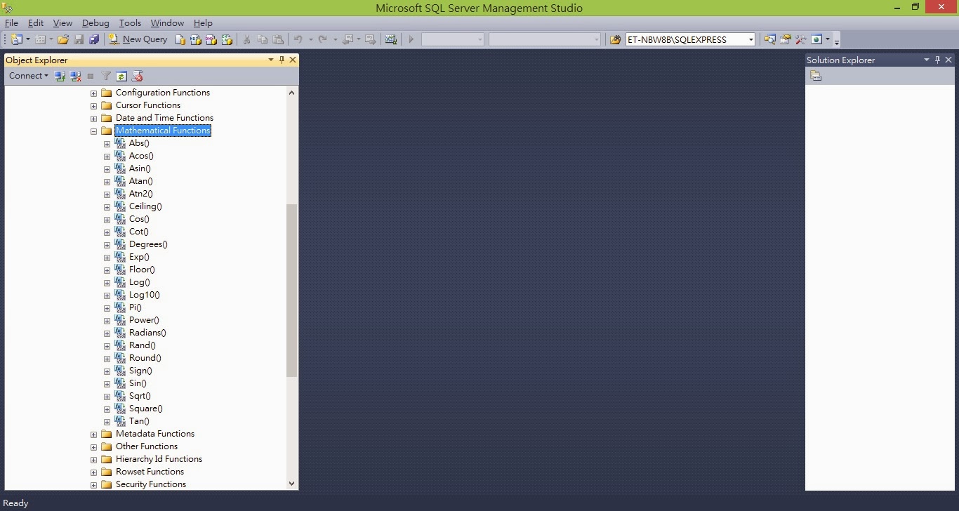 上帝的藝術-微軟的神域: T-SQL Mathematical Functions 運算函數