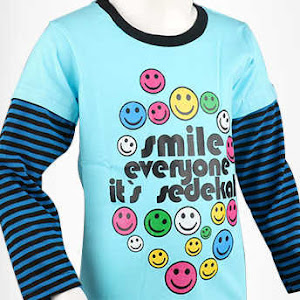 Kaos Anak Islami Smile Everyone Sedekah Shibakids - Putera