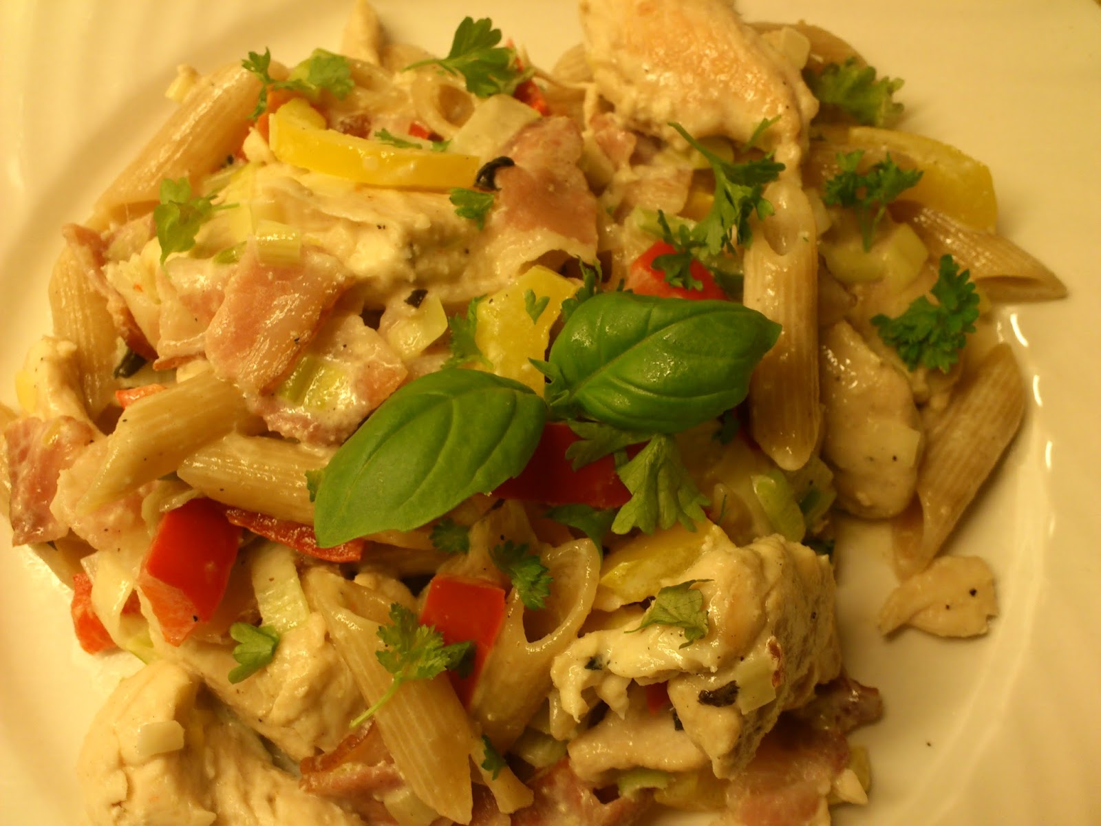 Hvordan Presentere Pasta Og Bacon