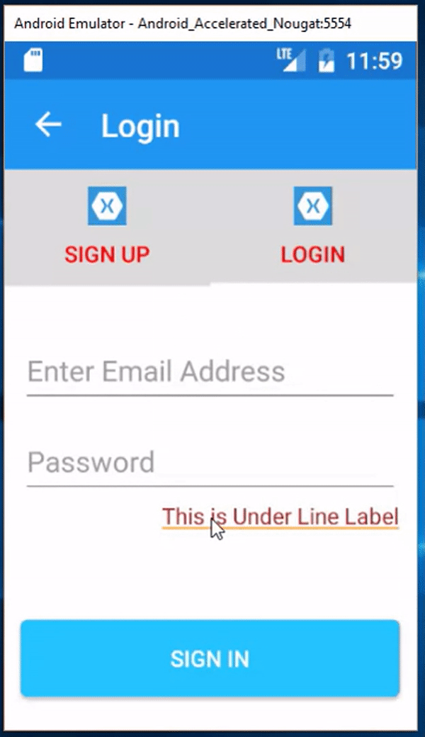 Xamarin.Forms Custom Underline Label