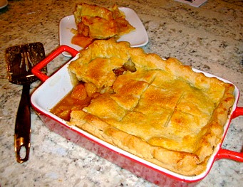 Comfort food at it's best - Deep Dish Peach Cobbler is on the menu!  - Slice of Southern