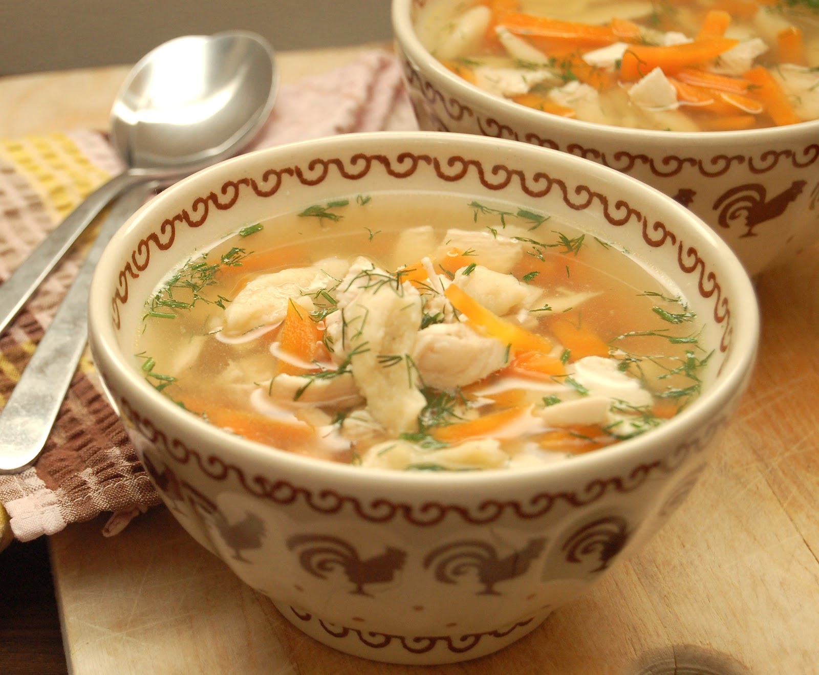 how to eat properly chicken soup