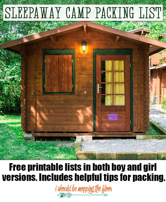 Free Printable Sleepaway Camp Packing List i should be mopping the floor