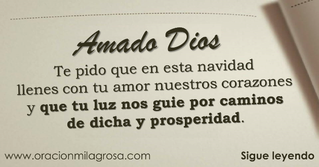 Oración Milagrosa: Oración de navidad.