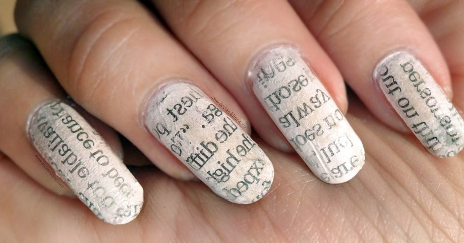 3. "DIY Newspaper Nail Art: Step-by-Step Guide" - wide 2