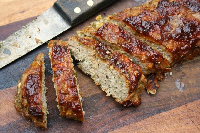 Turkey meatloaf with feta and dill