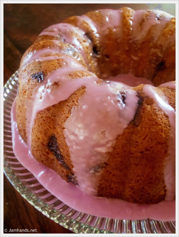 Blueberry Cream Cheese Pound Cake