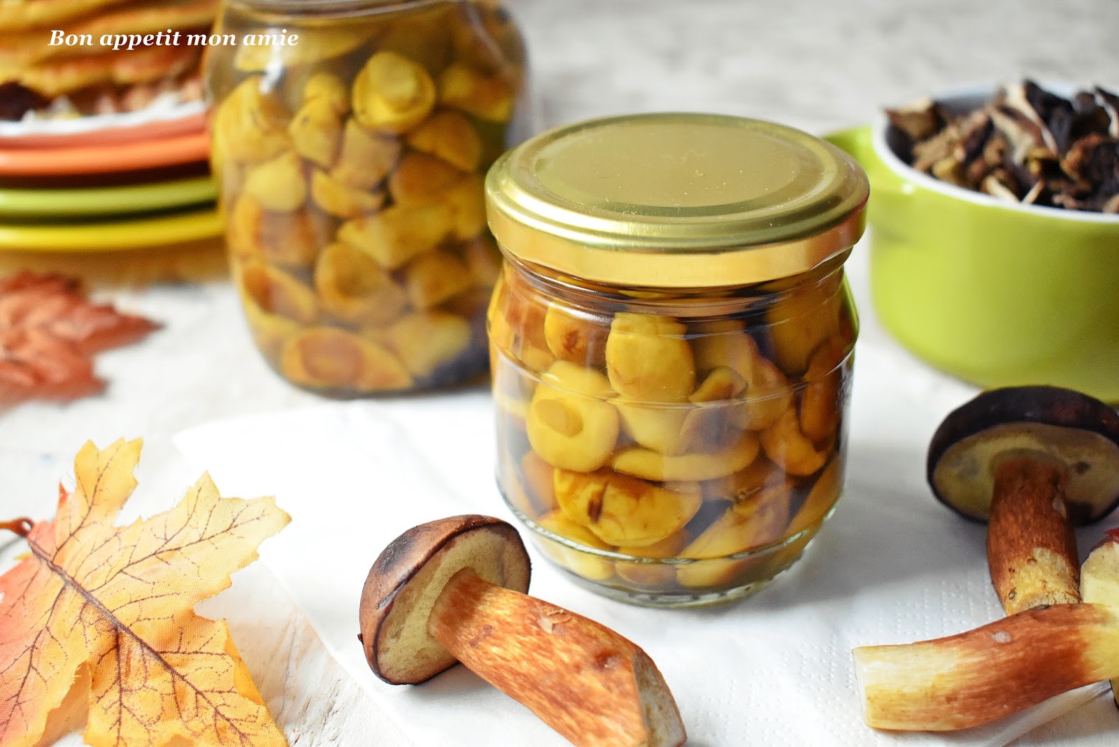 Bon appetit mon amie Grzyby marynowane