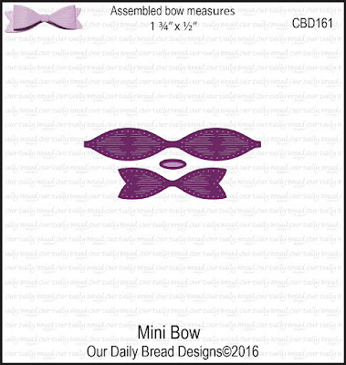 Our Daily Bread Designs Custom Dies: Mini Bow