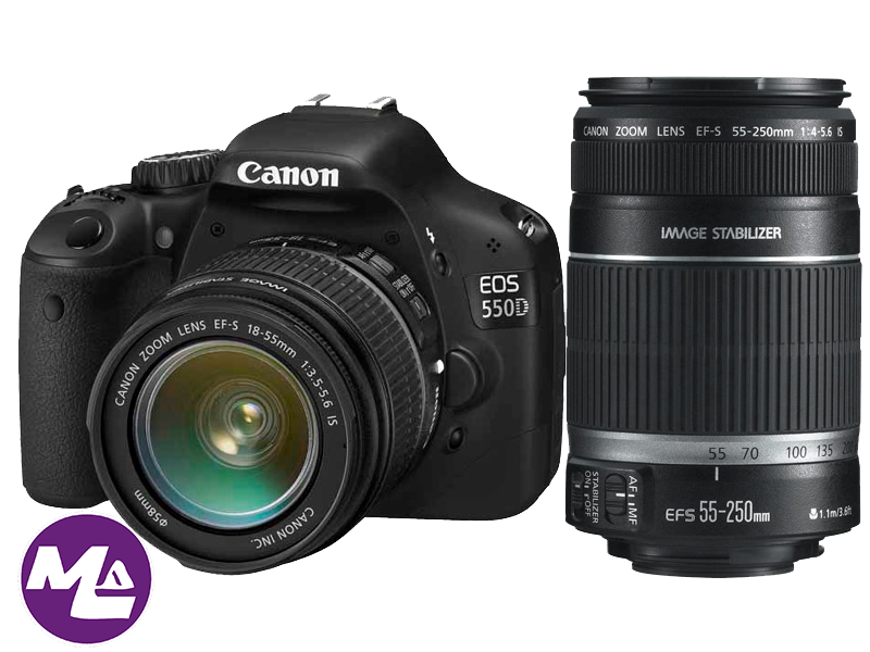 كانون Canon 550D – يطلق عليها أيضا إسم Rebel T2i