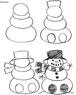 Christmas snowman. hand drawn royalty free stock photography inkspired musings: A Snowman for January