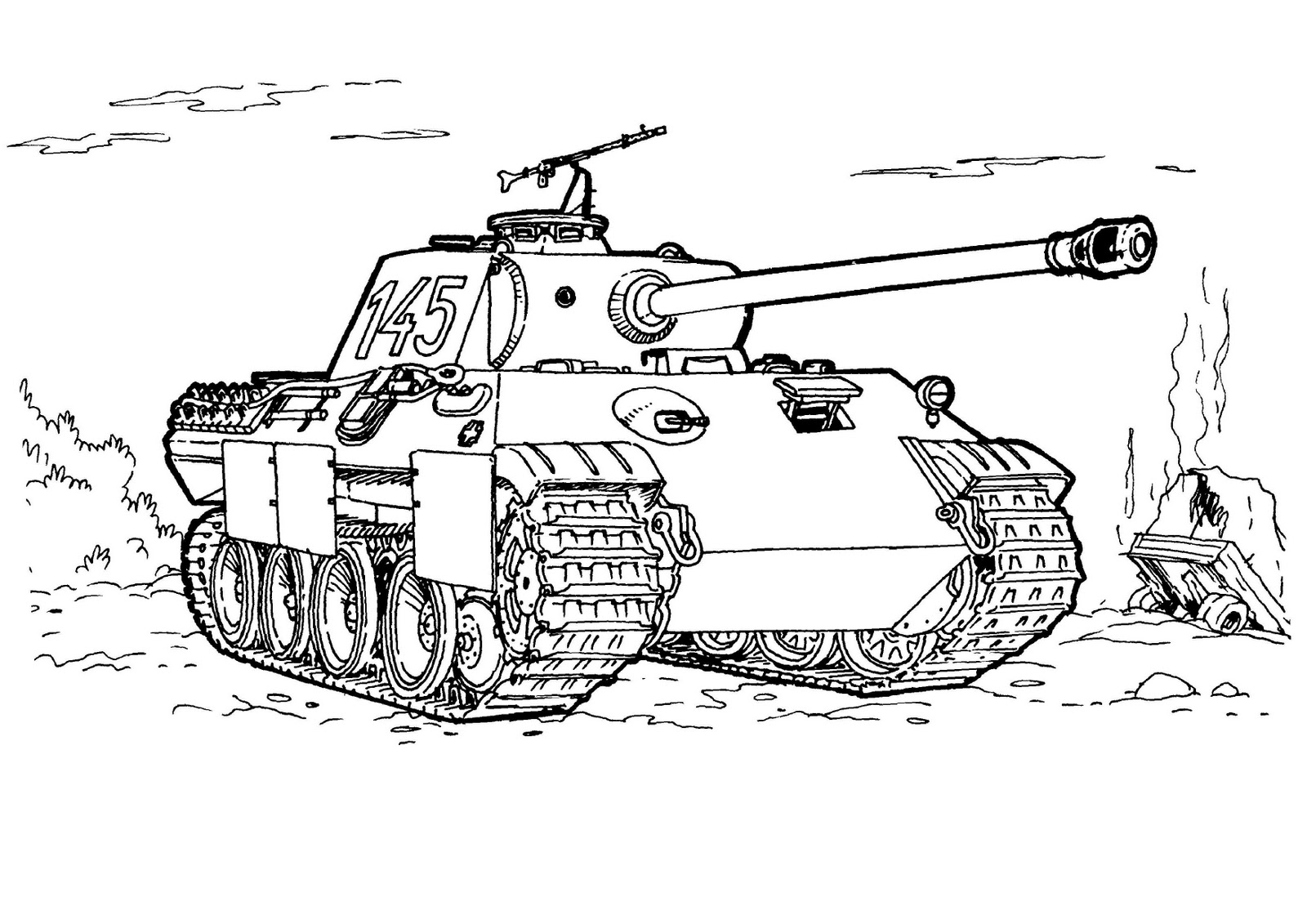 tank coloring pages - photo #14