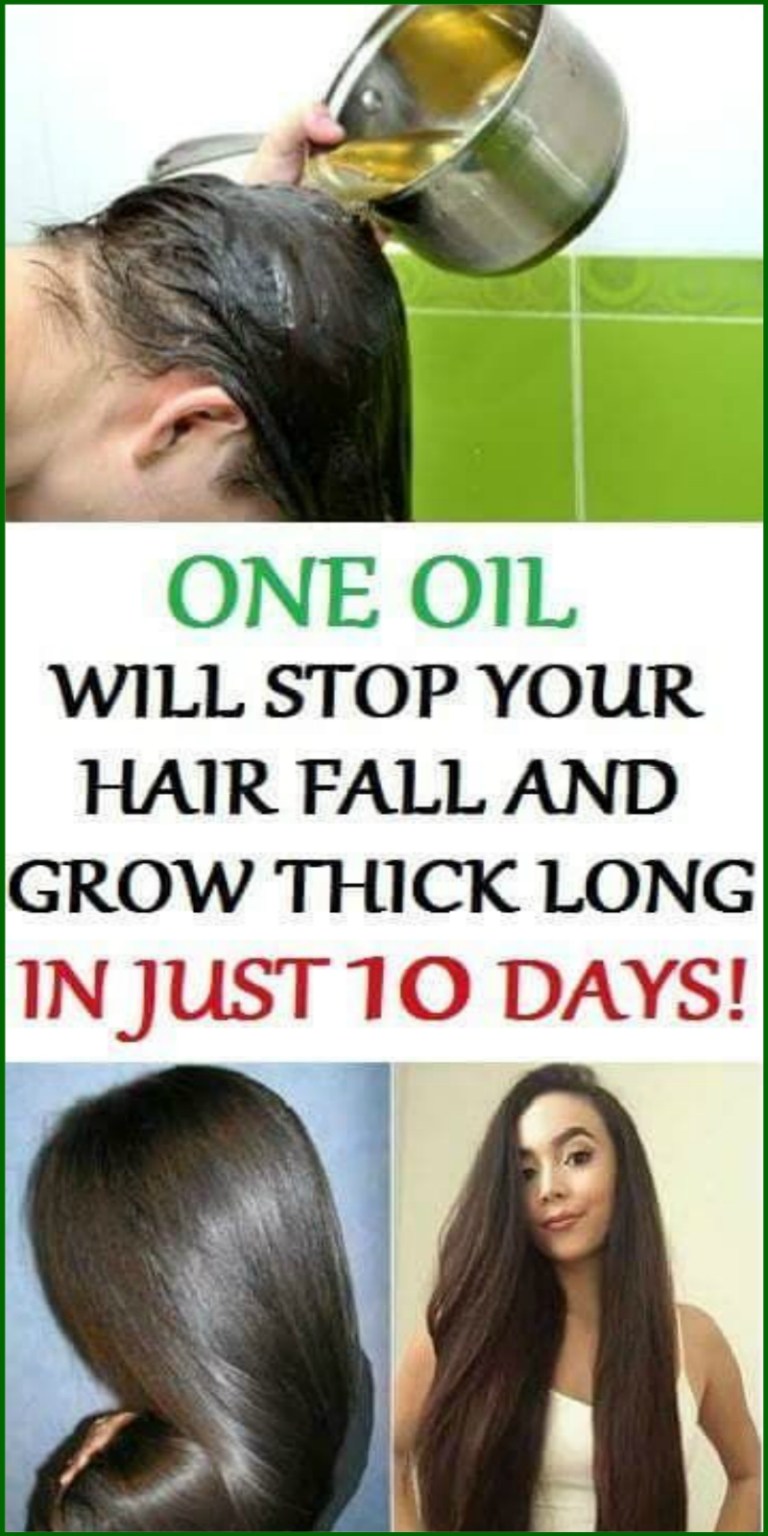 One Oil that Will Stop Your Hair Fall and Grow Thick Long Hairs in Just