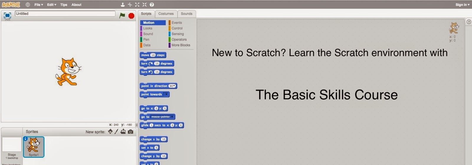 The Basic Skills Overview ~ Scratch Tutorials