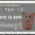 Weekly Favorites: Top 10 Ways I Save Money