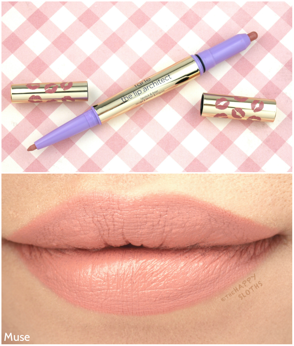 Tarte The Lip Architect Lipstick & Liner in "Muse": Review and Swatches