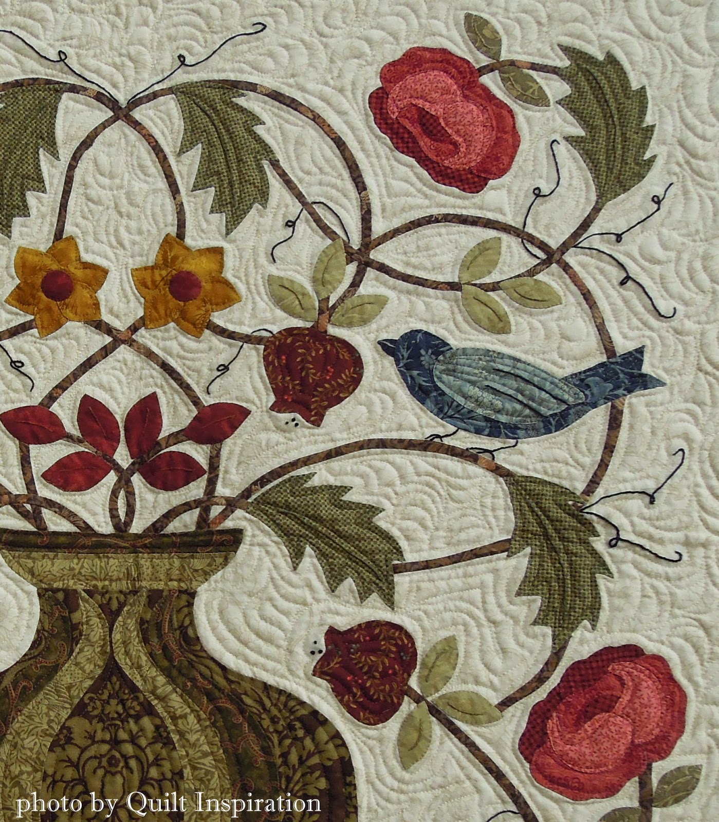 Quilt Inspiration William Morris for applique lovers