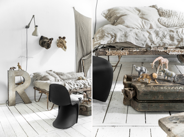 Industrial touch in kids room styling/photography © Paulina Arcklin 